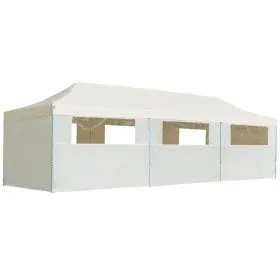 Carpa plegable Pop-up con 8 paredes laterales 3x9 m crema de vidaXL, Carpas y cenadores - Ref: Foro24-44976, Precio: 354,01 €...