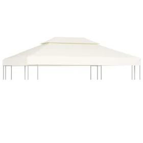 Cubierta de repuesto de cenador 310 g/m² blanco crema 3x4 m de vidaXL, Cubiertas para carpas y cenadores - Ref: Foro24-40880,...