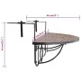 Mesa de balcón colgante mosaico terracota de vidaXL, Mesas de jardín - Ref: Foro24-41123, Precio: 76,94 €, Descuento: %