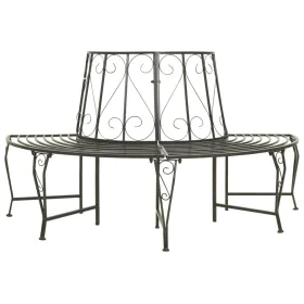 Banco para árbol de jardín semicircular acero 160 cm de vidaXL, Bancos de jardín - Ref: Foro24-313034, Precio: 151,18 €, Desc...