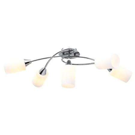 Lámpara de techo pantallas cerámica cono blanco 5 bombillas E14 de vidaXL, Apliques de techo - Ref: Foro24-289238, Precio: 52...