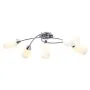Lámpara de techo pantallas cerámica cono blanco 5 bombillas E14 de vidaXL, Apliques de techo - Ref: Foro24-289238, Precio: 52...