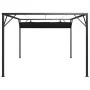 Cenador de jardín con tejado retráctil gris antracita 3x3 m de vidaXL, Carpas y cenadores - Ref: Foro24-47954, Precio: 264,30...