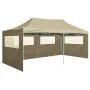 Professional folding tent with 4 cream-colored steel walls 3x6m by vidaXL, Tents and gazebos - Ref: Foro24-48866, Price: 231,...