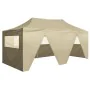 Professional folding tent with 4 cream-colored steel walls 3x6m by vidaXL, Tents and gazebos - Ref: Foro24-48866, Price: 231,...