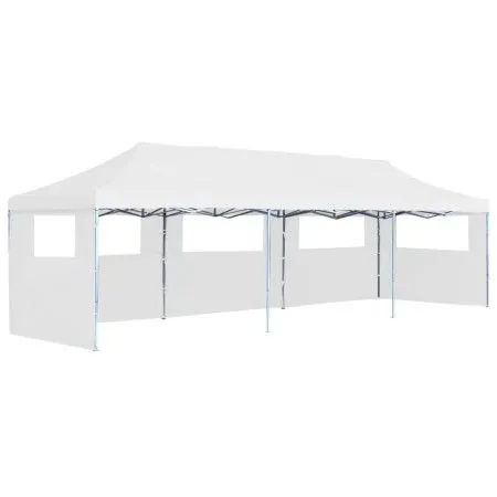 Carpa de fiestas pop-up plegable con 5 paredes blanco 3x9 m de vidaXL, Carpas y cenadores - Ref: Foro24-48873, Precio: 368,32...
