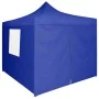 Carpa plegable profesional con 4 paredes acero azul 2x2 m de vidaXL, Carpas y cenadores - Ref: Foro24-48879, Precio: 128,91 €...