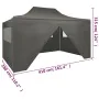 Professionelles Faltzelt 4 Wände anthrazitgrauer Stahl 3x4 m von vidaXL, Zelte und Pavillons - Ref: Foro24-48897, Preis: 183,...