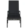 Tumbona con reposapiés 2 unidades ratán sintético gris de vidaXL, Tumbonas - Ref: Foro24-317633, Precio: 206,34 €, Descuento: %