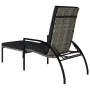 Tumbona con reposapiés 2 unidades ratán sintético gris de vidaXL, Tumbonas - Ref: Foro24-317633, Precio: 206,34 €, Descuento: %