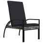 Tumbona con reposapiés 2 unidades ratán sintético gris de vidaXL, Tumbonas - Ref: Foro24-317633, Precio: 206,34 €, Descuento: %
