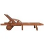 Tumbona con cojín madera maciza de acacia de vidaXL, Tumbonas - Ref: Foro24-42595, Precio: 233,30 €, Descuento: %