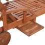 Tumbona con cojín madera maciza de acacia de vidaXL, Tumbonas - Ref: Foro24-42595, Precio: 233,30 €, Descuento: %