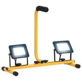 Foco LED con asa 2x20 W blanco frío de vidaXL, Focos y reflectores - Ref: Foro24-149649, Precio: 27,09 €, Descuento: %