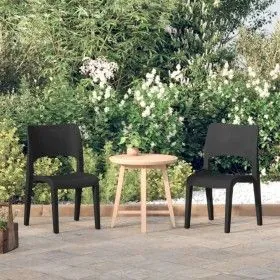 Sillas de jardín 2 unidades PP gris antracita de vidaXL, Sillas de jardín - Ref: Foro24-317725, Precio: 126,38 €, Descuento: %