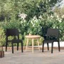 Sillas de jardín 2 unidades PP gris antracita de vidaXL, Sillas de jardín - Ref: Foro24-317725, Precio: 126,38 €, Descuento: %