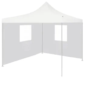 Carpa plegable profesional con 2 paredes acero blanco 3x3 m de vidaXL, Carpas y cenadores - Ref: Foro24-48862, Precio: 157,36...