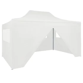 Carpa plegable profesional con 4 paredes acero blanco 3x4 m de vidaXL, Carpas y cenadores - Ref: Foro24-48900, Precio: 162,48...