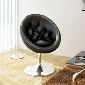 Barhocker aus schwarzem Kunstleder von vidaXL, Küchenhocker - Ref: Foro24-240449, Preis: 106,89 €, Rabatt: %