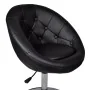 Taburete de bar cuero sintético negro de vidaXL, Taburetes de cocina - Ref: Foro24-240449, Precio: 106,89 €, Descuento: %