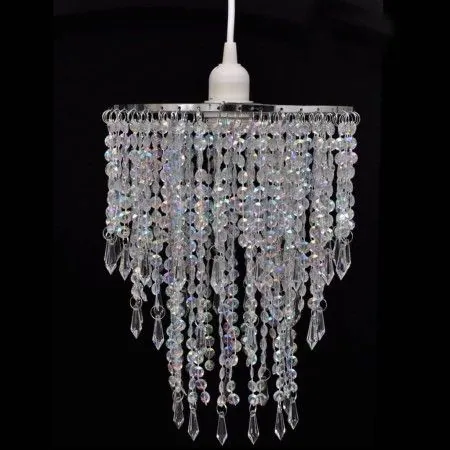 Lámpara colgante elegante con cristales, 22.5 x 30.5 cm de vidaXL, Lámparas de araña - Ref: Foro24-241116, Precio: 28,93 €, D...