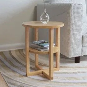 Solid oak wood side table 40x50 cm by vidaXL, Side tables - Ref: Foro24-247044, Price: 101,26 €, Discount: %