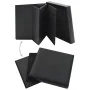 Taburetes de almacenaje plegables 2 uds cuero sintético negro de vidaXL, Taburetes y sillas plegables - Ref: Foro24-247083, P...