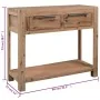 Mesa consola de madera maciza de acacia 82x33x73 cm de vidaXL, Mesas auxiliares - Ref: Foro24-245684, Precio: 132,29 €, Descu...
