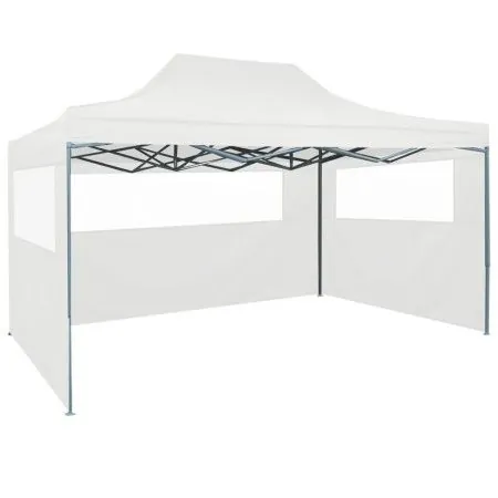 Carpa plegable profesional con 3 paredes acero blanco 3x4 m de vidaXL, Carpas y cenadores - Ref: Foro24-48899, Precio: 154,71...