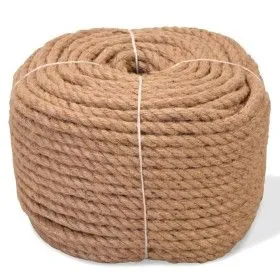 Cuerda 100% yute 10 mm 100 m de vidaXL, Sogas y cuerdas metálicas - Ref: Foro24-91273, Precio: 53,60 €, Descuento: %