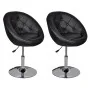 Taburetes de cocina 2 unidades cuero sintético negro de vidaXL, Taburetes de cocina - Ref: Foro24-240453, Precio: 241,31 €, D...