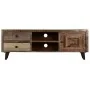 Mueble para TV de madera maciza de mango 118x30x40 cm de vidaXL, Muebles TV - Ref: Foro24-247330, Precio: 157,34 €, Descuento: %