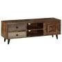 Mueble para TV de madera maciza de mango 118x30x40 cm de vidaXL, Muebles TV - Ref: Foro24-247330, Precio: 157,34 €, Descuento: %