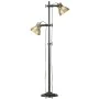 Lámpara de pie 2 pantallas de latón hierro fundido E27 de vidaXL, Lámparas - Ref: Foro24-320584, Precio: 119,04 €, Descuento: %