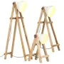 Lámpara de pie 3 piezas madera maciza de mango blanco E27 de vidaXL, Lámparas - Ref: Foro24-320594, Precio: 209,31 €, Descuen...