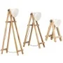 Lámpara de pie 3 piezas madera maciza de mango blanco E27 de vidaXL, Lámparas - Ref: Foro24-320594, Precio: 209,31 €, Descuen...