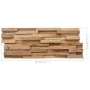 3D-Wandverkleidungsplatten 10 Stück Teakholz 1,08 m² von vidaXL, Wandverkleidung - Ref: Foro24-326178, Preis: 77,86 €, Rabatt: %