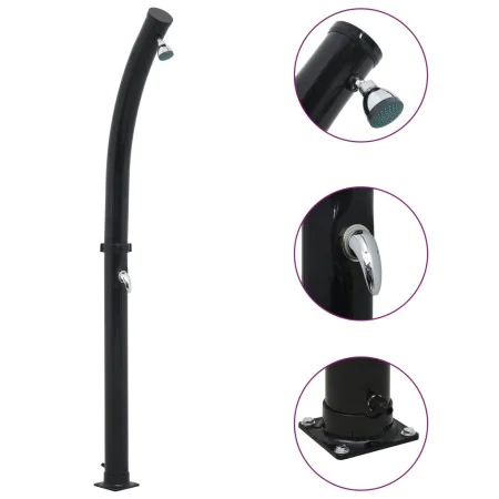 Ducha solar negra 214 cm 20 L de vidaXL, Accesorios para piscinas y spa - Ref: Foro24-92311, Precio: 154,67 €, Descuento: %