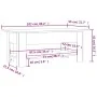 Mesa de centro madera de ingeniería negra 102x55x42 cm de vidaXL, Mesas de centro - Ref: Foro24-810254, Precio: 61,27 €, Desc...