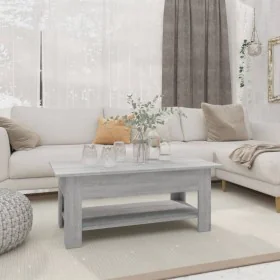Mesa de centro madera de ingeniería gris Sonoma 102x55x42 cm de vidaXL, Mesas de centro - Ref: Foro24-813075, Precio: 58,38 €...
