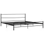 Estructura de cama de metal negro 200x200 cm de vidaXL, Camas y somieres - Ref: Foro24-284691, Precio: 110,01 €, Descuento: %
