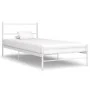 Estructura de cama de metal blanco 100x200 cm de vidaXL, Camas y somieres - Ref: Foro24-284693, Precio: 58,98 €, Descuento: %