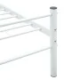 Estructura de cama de metal blanco 100x200 cm de vidaXL, Camas y somieres - Ref: Foro24-284693, Precio: 58,98 €, Descuento: %