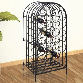 Metal wine rack for 35 bottles by vidaXL, Wine racks - Ref: Foro24-240943, Price: 99,17 €, Discount: %