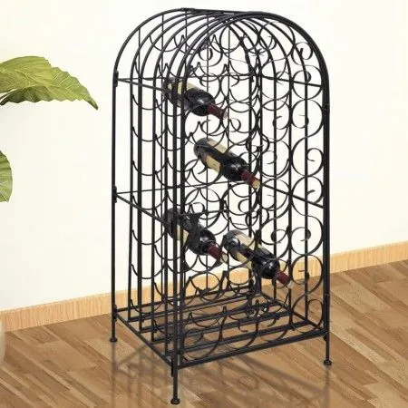 Metal wine rack for 35 bottles by vidaXL, Wine racks - Ref: Foro24-240943, Price: 99,17 €, Discount: %