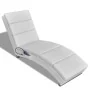 Weiße Liegemassageliege aus Kunstleder von vidaXL, Elektrische Massagesessel - Ref: Foro24-240969, Preis: 264,06 €, Rabatt: %