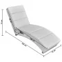 Weiße Liegemassageliege aus Kunstleder von vidaXL, Elektrische Massagesessel - Ref: Foro24-240969, Preis: 264,06 €, Rabatt: %