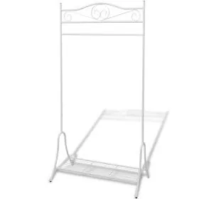 Perchero burro de ropa de acero blanco de vidaXL, Organizadores de vestidores y perchas de barra - Ref: Foro24-242999, Precio...