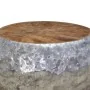 Mesa de centro aluminio teca 60x60x30 cm de vidaXL, Mesas de centro - Ref: Foro24-244549, Precio: 165,04 €, Descuento: %
