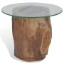 Mesa de centro de teca y vidrio 50x40 cm de vidaXL, Mesas de centro - Ref: Foro24-245069, Precio: 153,10 €, Descuento: %